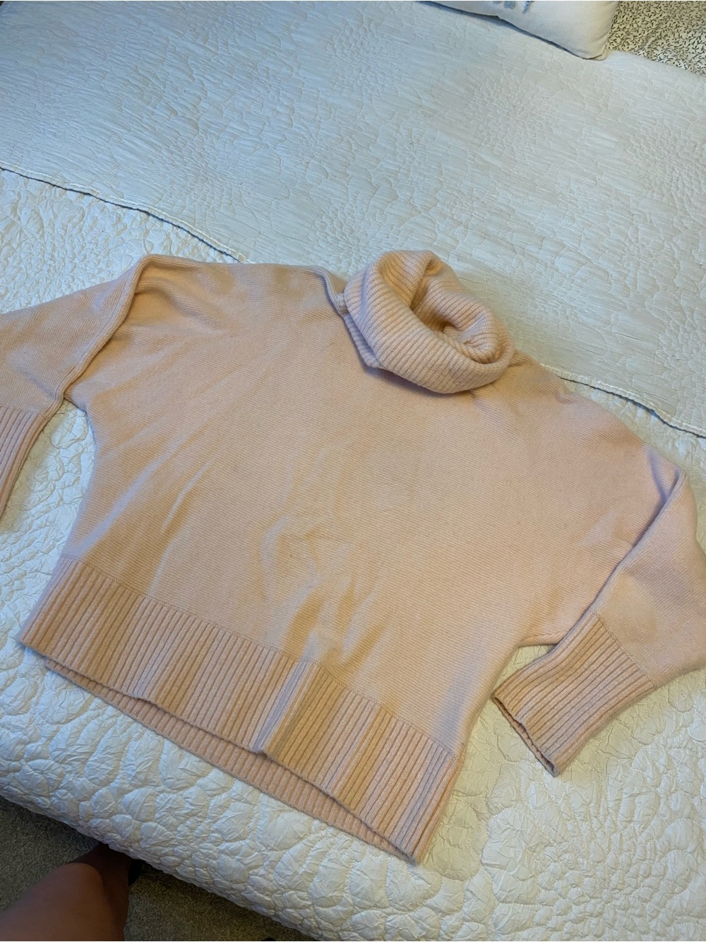 Banana Republic Peach Turtleneck Sweater